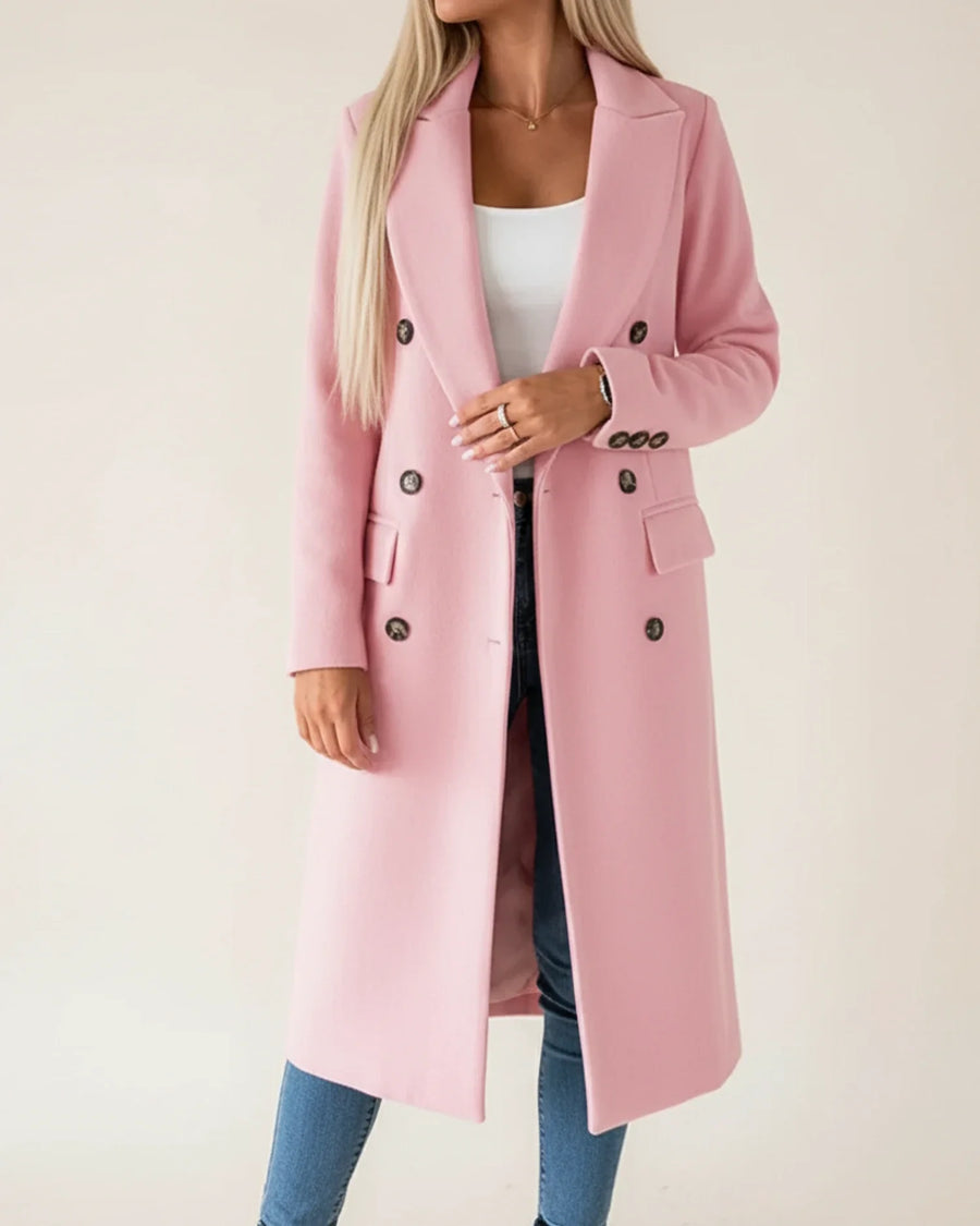 Dámský klasický dlouhý trench coat