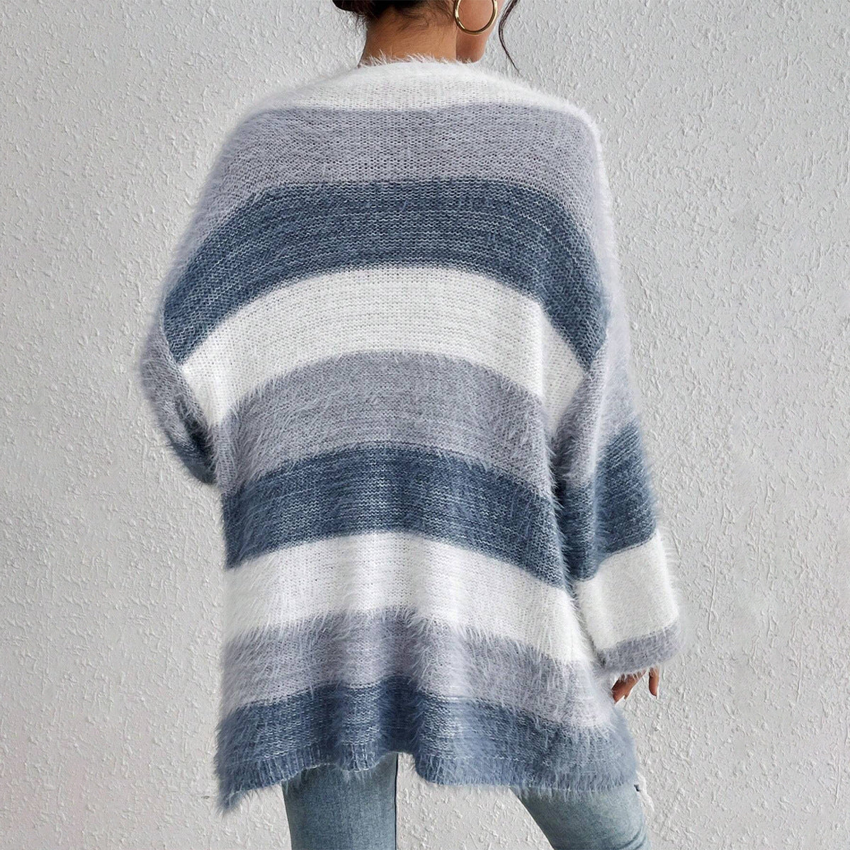 Dámský oversized kardigan bez zapínání