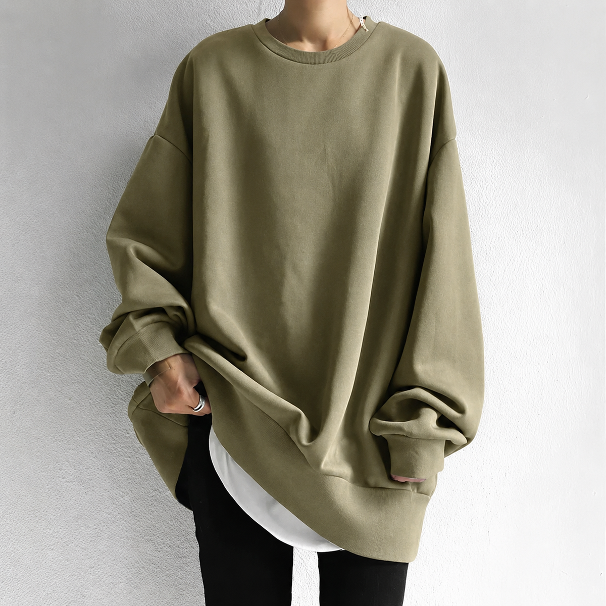 Dámský oversized tunikový svetr