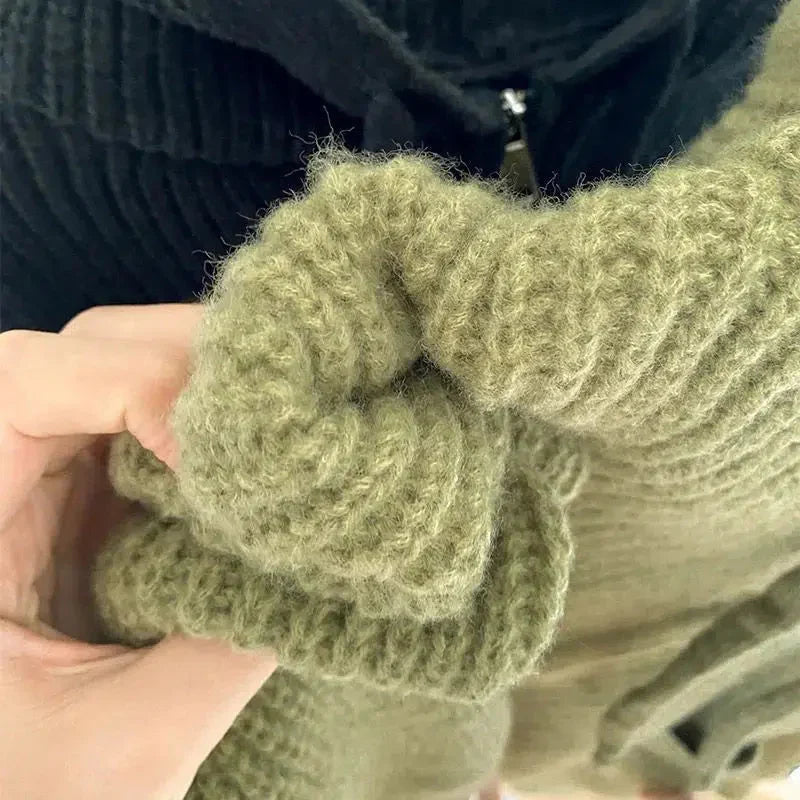 Dámský pletený kardigan na zip