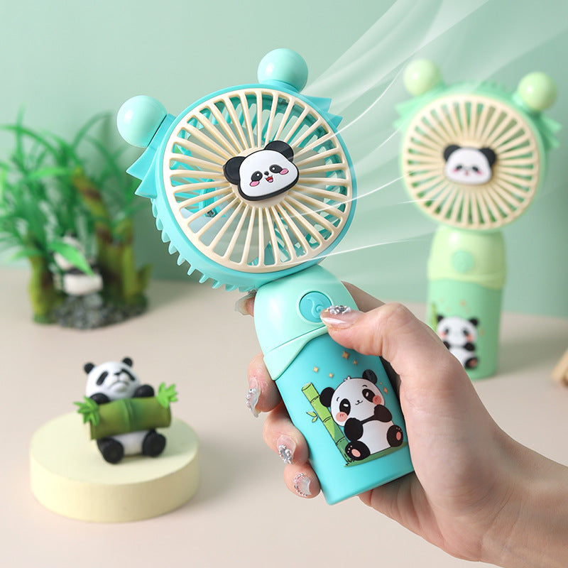 Dámský přenosný mini ventilátor s roztomilým motivem pandy