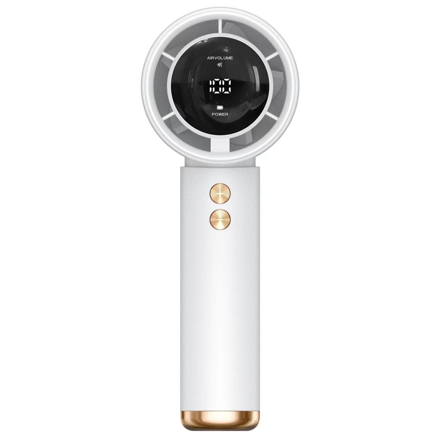 Dámský přenosný ruční ventilátor s digitálním LCD displejem