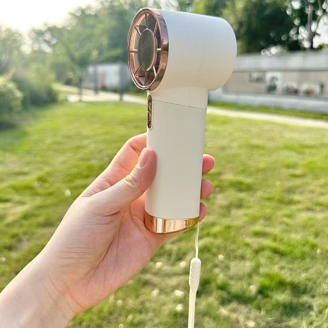 Dámský přenosný ruční ventilátor s digitálním ovládáním