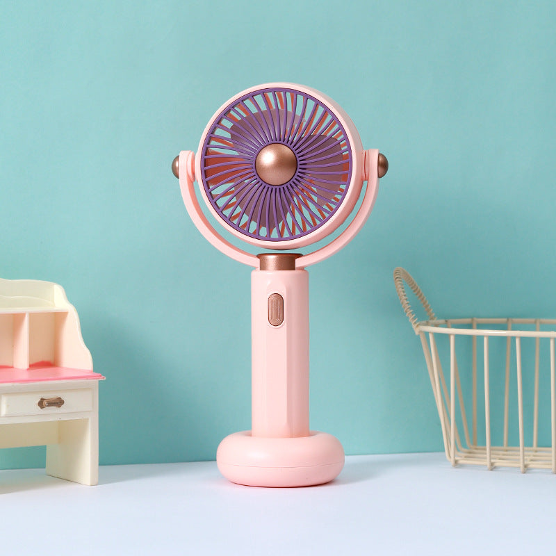 Dámský přenosný ruční ventilátor s ergonomickým designem