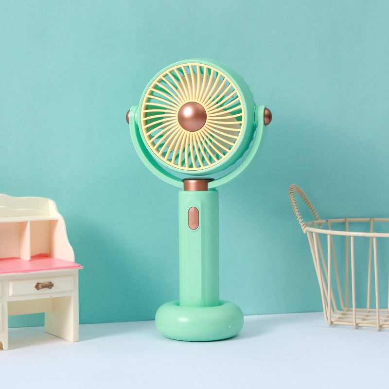 Dámský přenosný ruční ventilátor s ergonomickým designem
