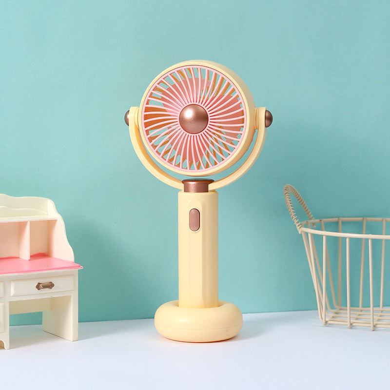 Dámský přenosný ruční ventilátor s ergonomickým designem