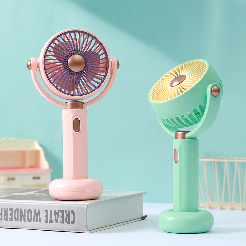 Dámský přenosný ruční ventilátor s ergonomickým designem