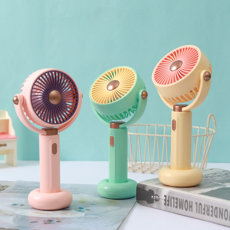 Dámský přenosný ruční ventilátor s ergonomickým designem