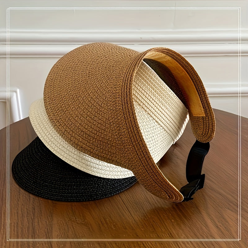 Dámský skládací kšilt proti slunci s širokou krempou