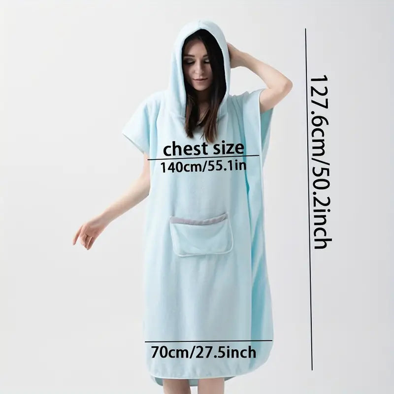 Dámský župan s kapucí – měkký a rychleschnoucí
