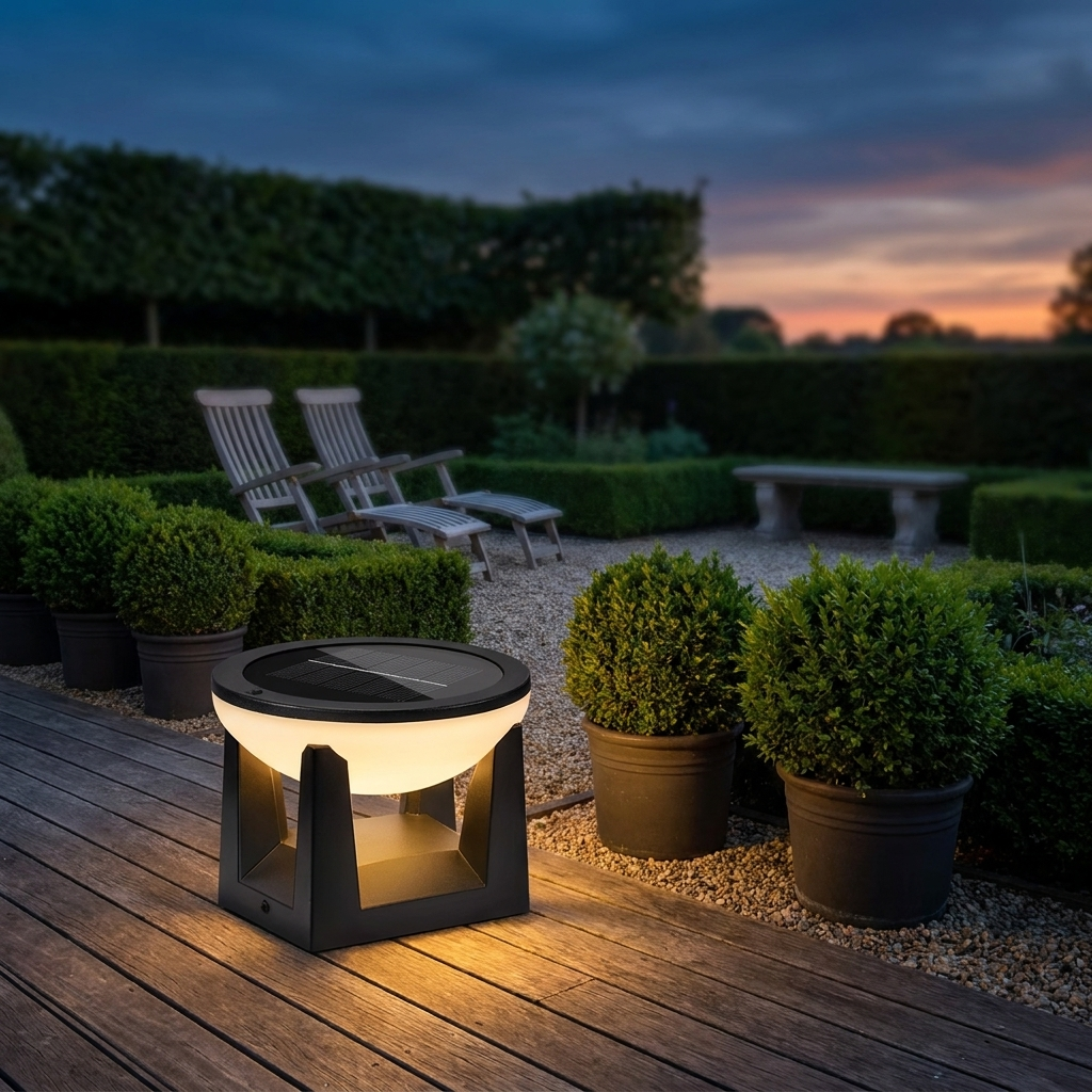 Designová solární lampa