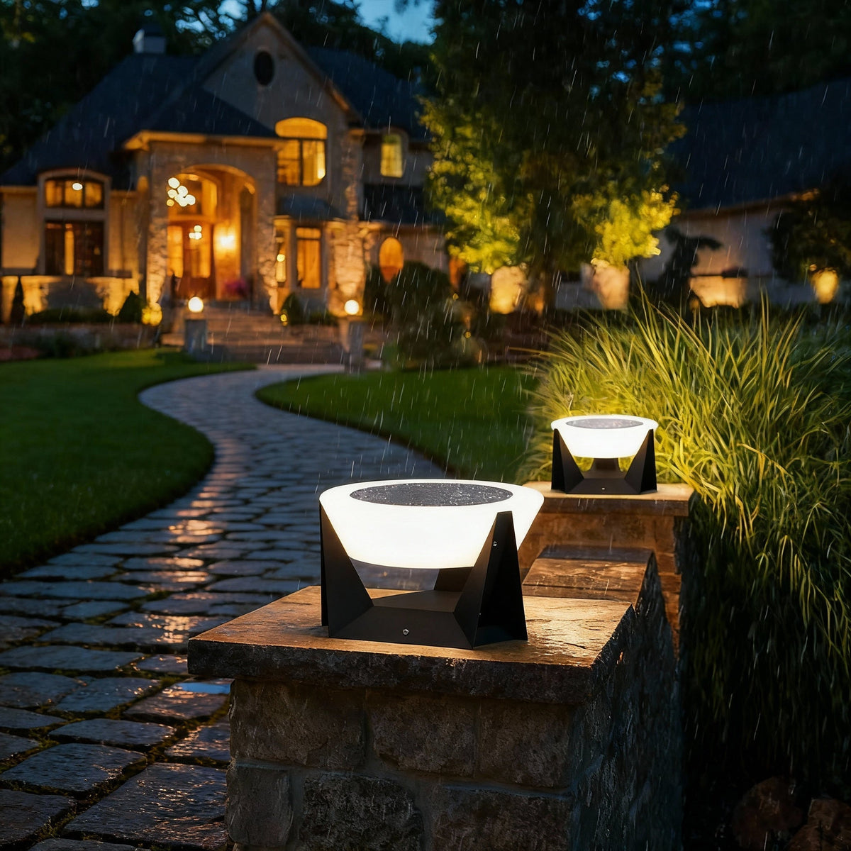 Designová solární lampa