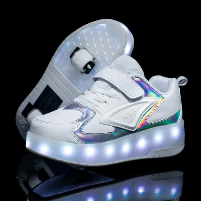 Dětské boty na kolečkách s LED osvětlením