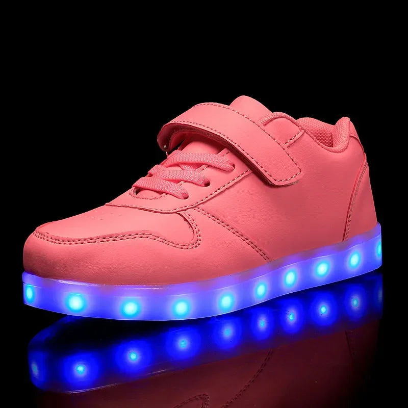 Dětské svítící boty s LED diodami