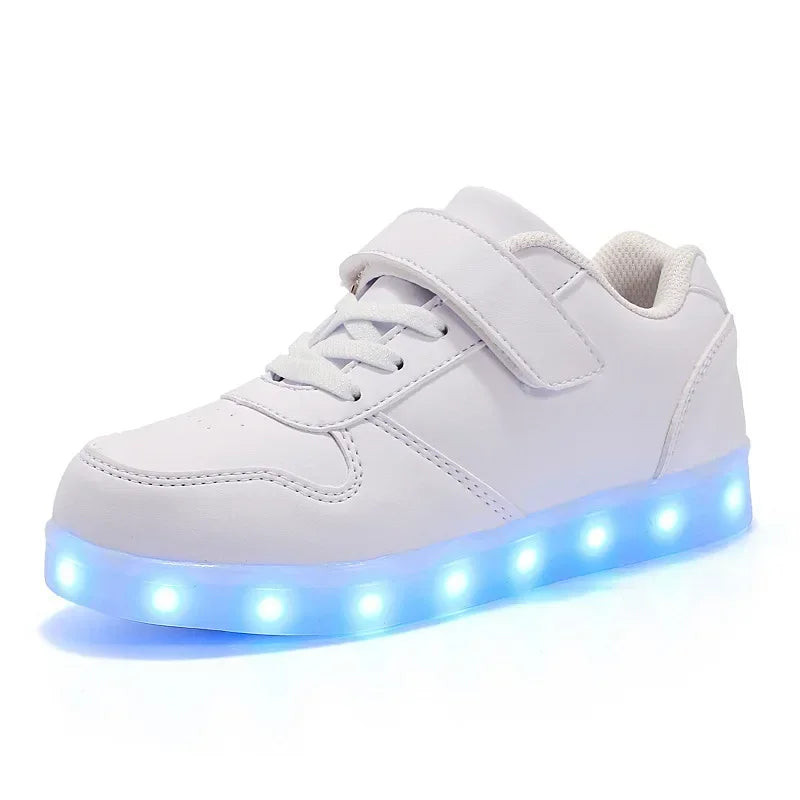 Dětské svítící boty s LED diodami