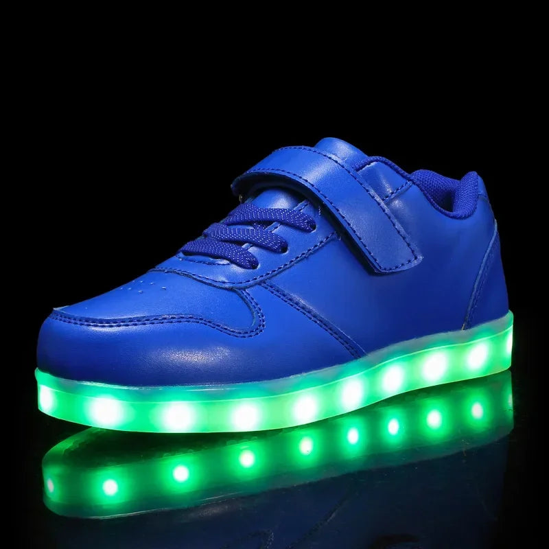 Dětské svítící boty s LED diodami