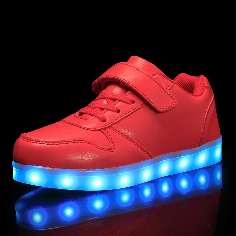 Dětské svítící boty s LED diodami