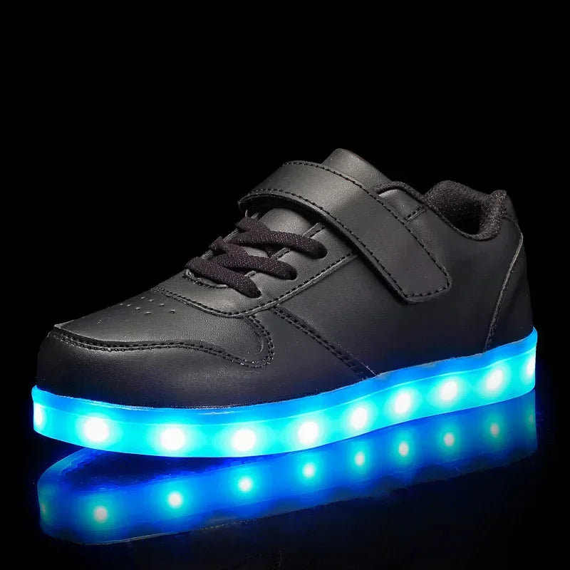 Dětské svítící boty s LED diodami