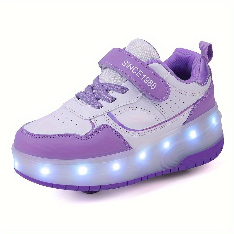 Dětské svítící tenisky s kolečky
