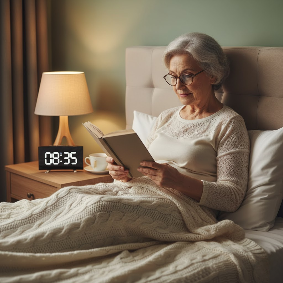 Digitální LED budík s prohnutou obrazovkou a automatickým osvětlením