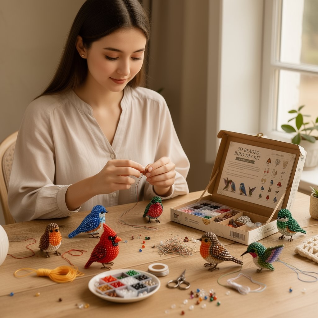 DIY sada na korálkování: 4 roztomilá 3D zvířátka