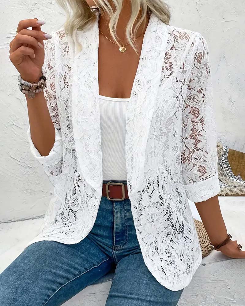 Elegantní krajkové sako