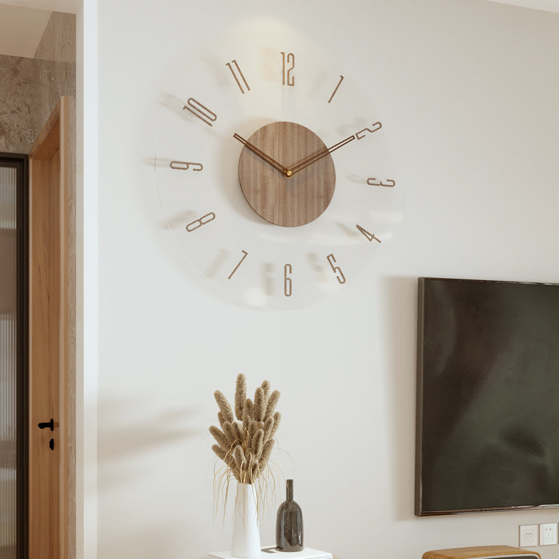 Elegantní skandinávské nástěnné hodiny v jednoduchém a harmonickém designu
