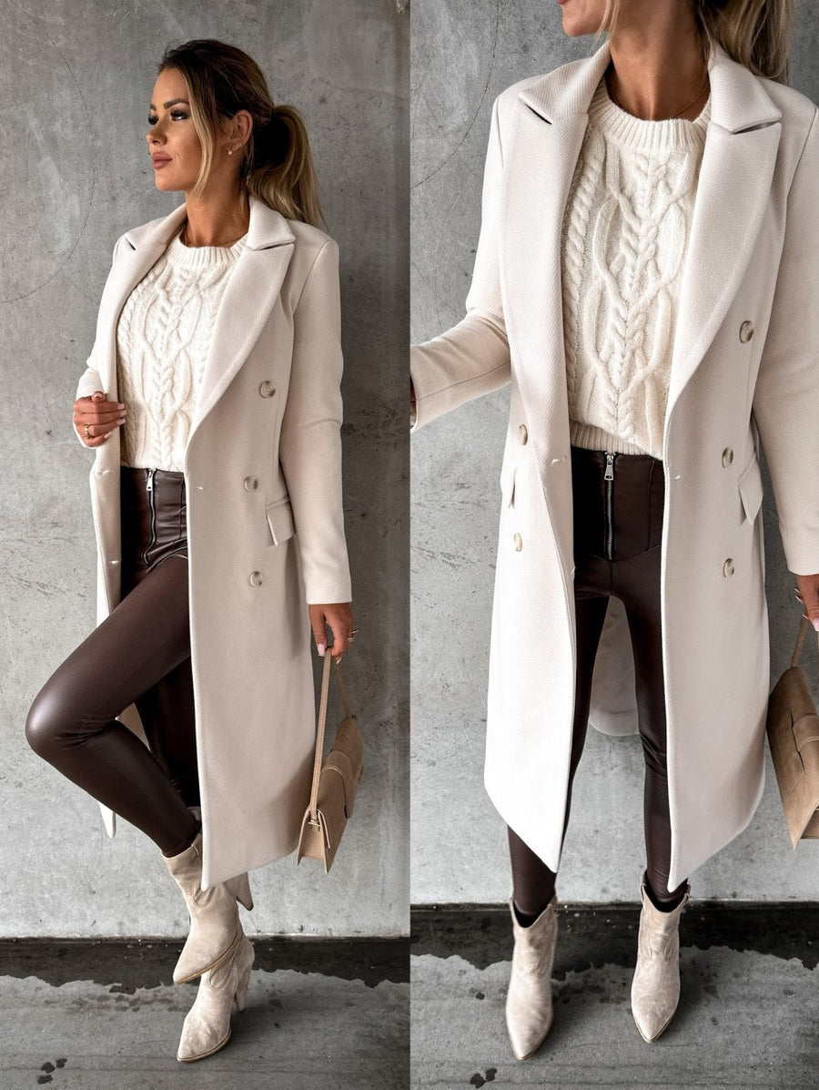 Elegantní zimní kabát se stylovým a hřejivým designem
