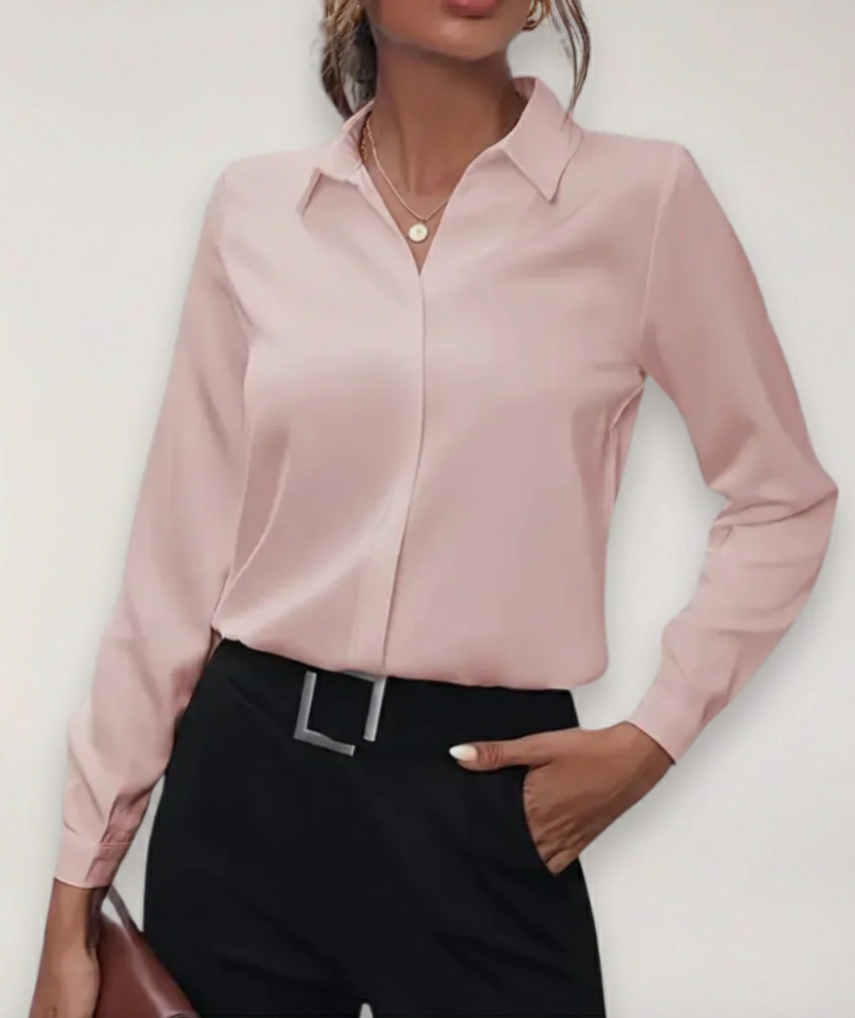 Elegatní dámská košilová blůza na knoflíky do práce i pro každý den