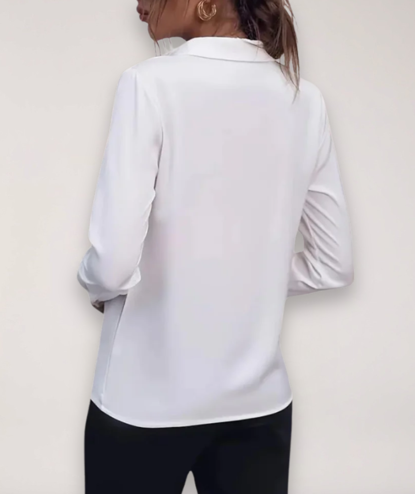 Elegatní dámská košilová blůza na knoflíky do práce i pro každý den