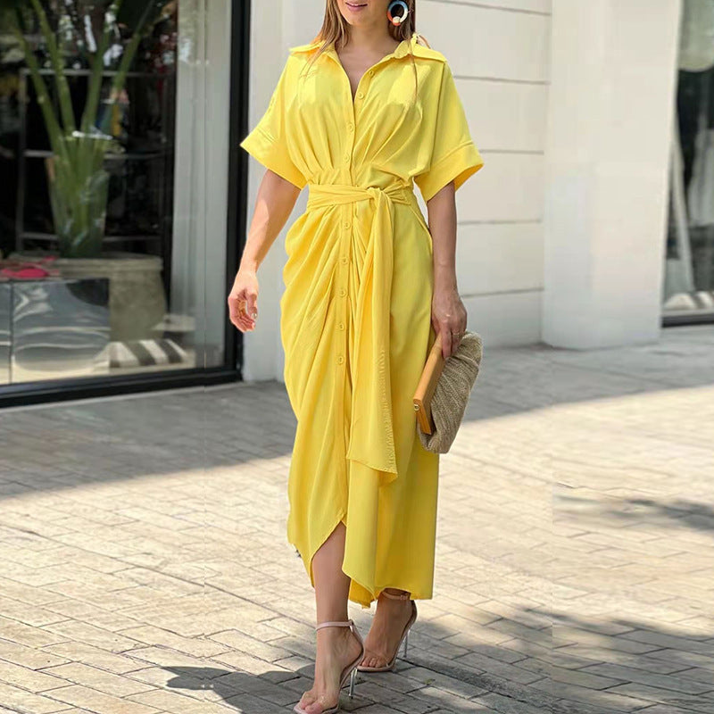 Elegatní letní řasené šaty pro stylové pohodlí