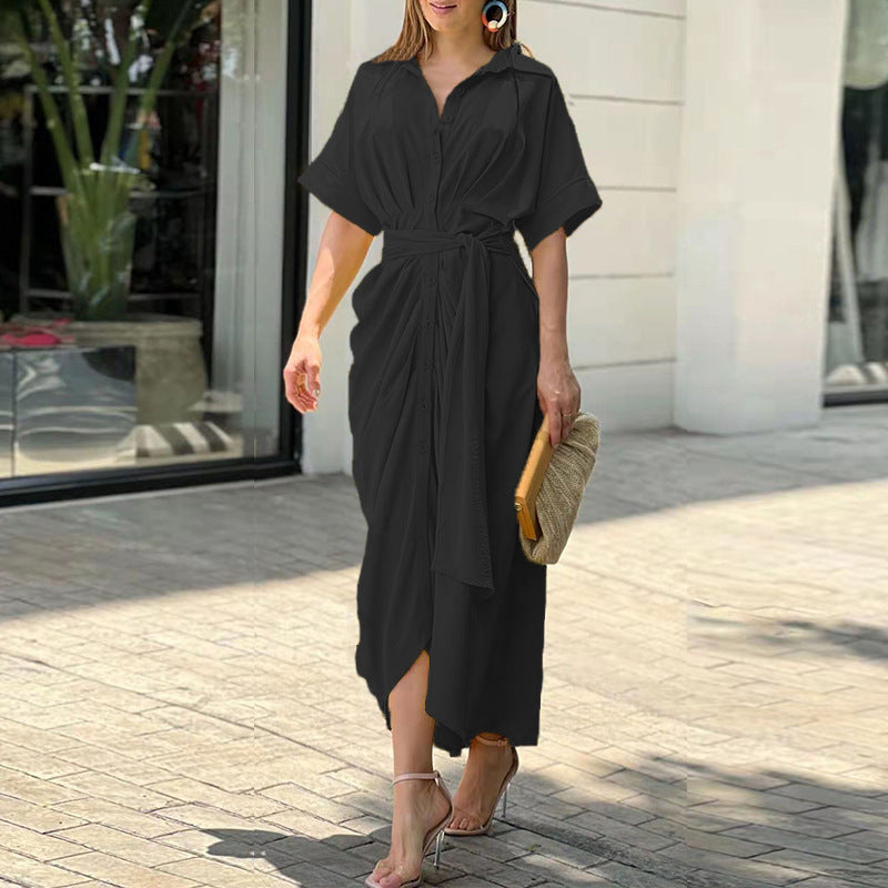 Elegatní letní řasené šaty pro stylové pohodlí