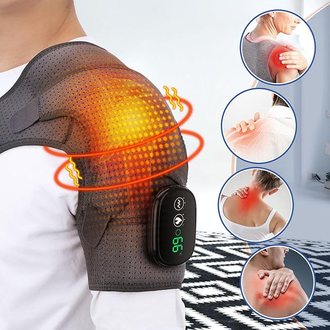 Elektrický vyhřívaný masážní přístroj na rameno