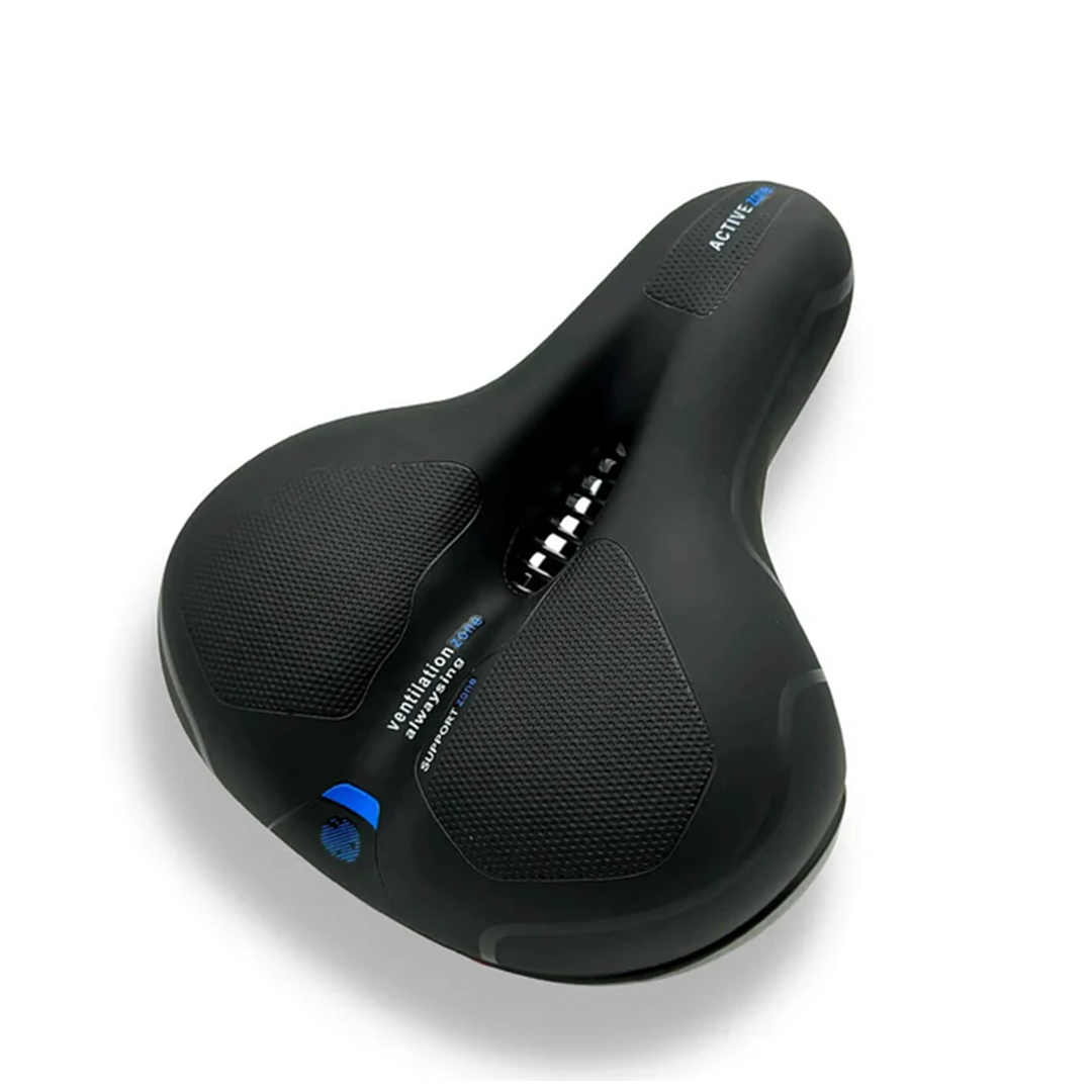 Ergonomické sedlo na kolo s gelovým polstrováním a konstrukcí tlumící nárazy pro pohodlnou jízdu na kole