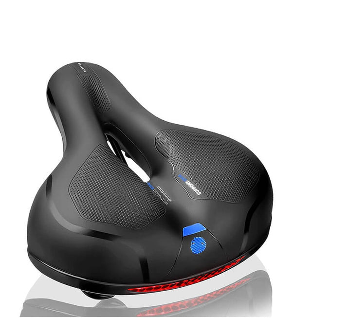 Ergonomické sedlo na kolo s gelovým polstrováním a konstrukcí tlumící nárazy pro pohodlnou jízdu na kole