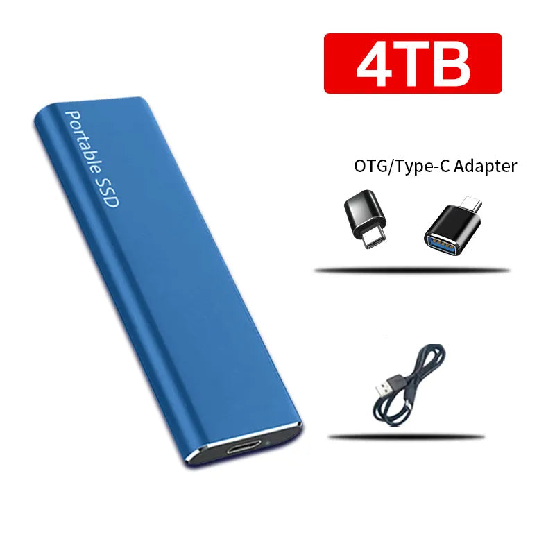 Externí pevný disk 4TB USB-C přenosné datové úložiště
