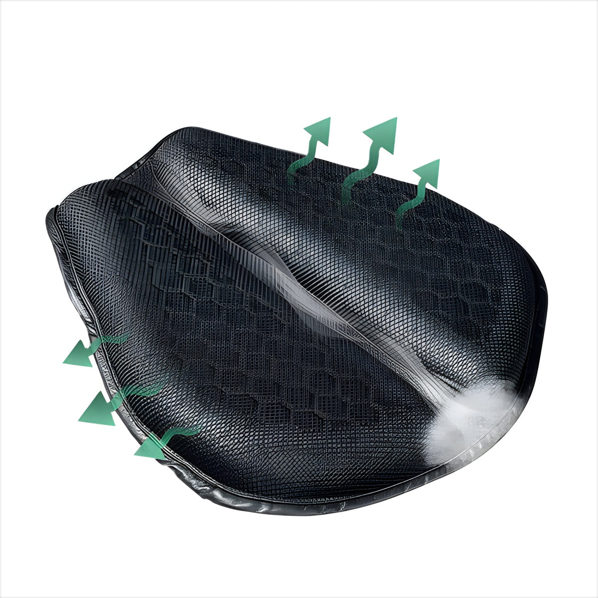 Gelový podsedák na motocykl pro dlouhé cesty, prodyšný design ve tvaru okvětních lístků