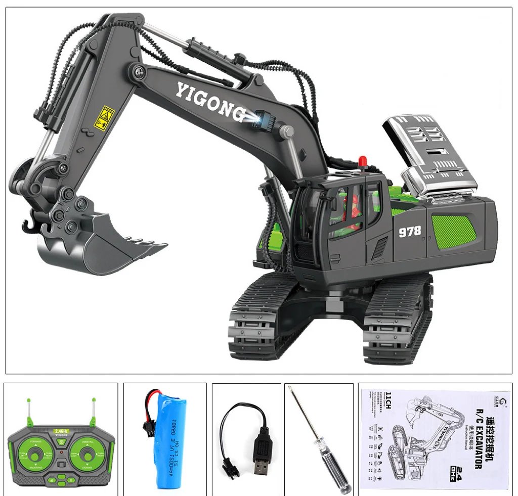 Hydraulické celokovové rypadlo G308H 1/14 RTR
