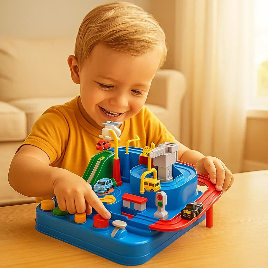 Interaktivní pedagogická dobrodružná autodráha