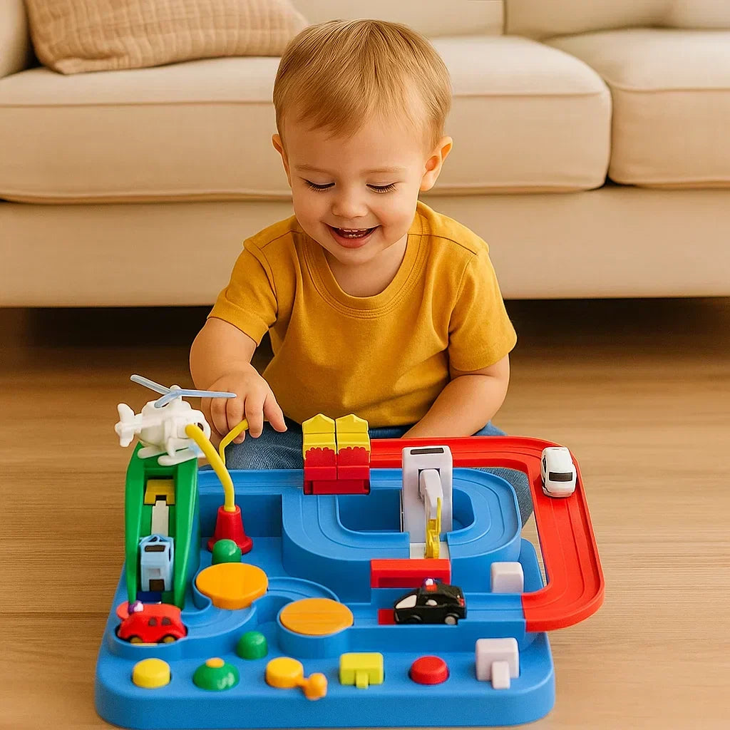 Interaktivní pedagogická dobrodružná autodráha