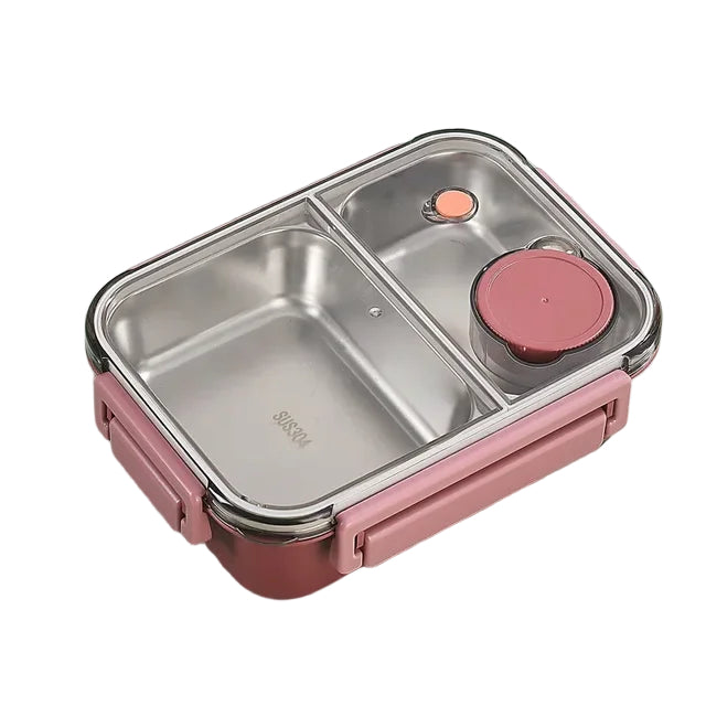 Izolovaný svačinový box z nerezové oceli s bento designem