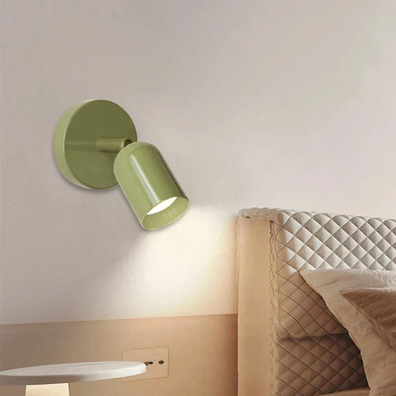 Jemná nástěnná lampa Macaron