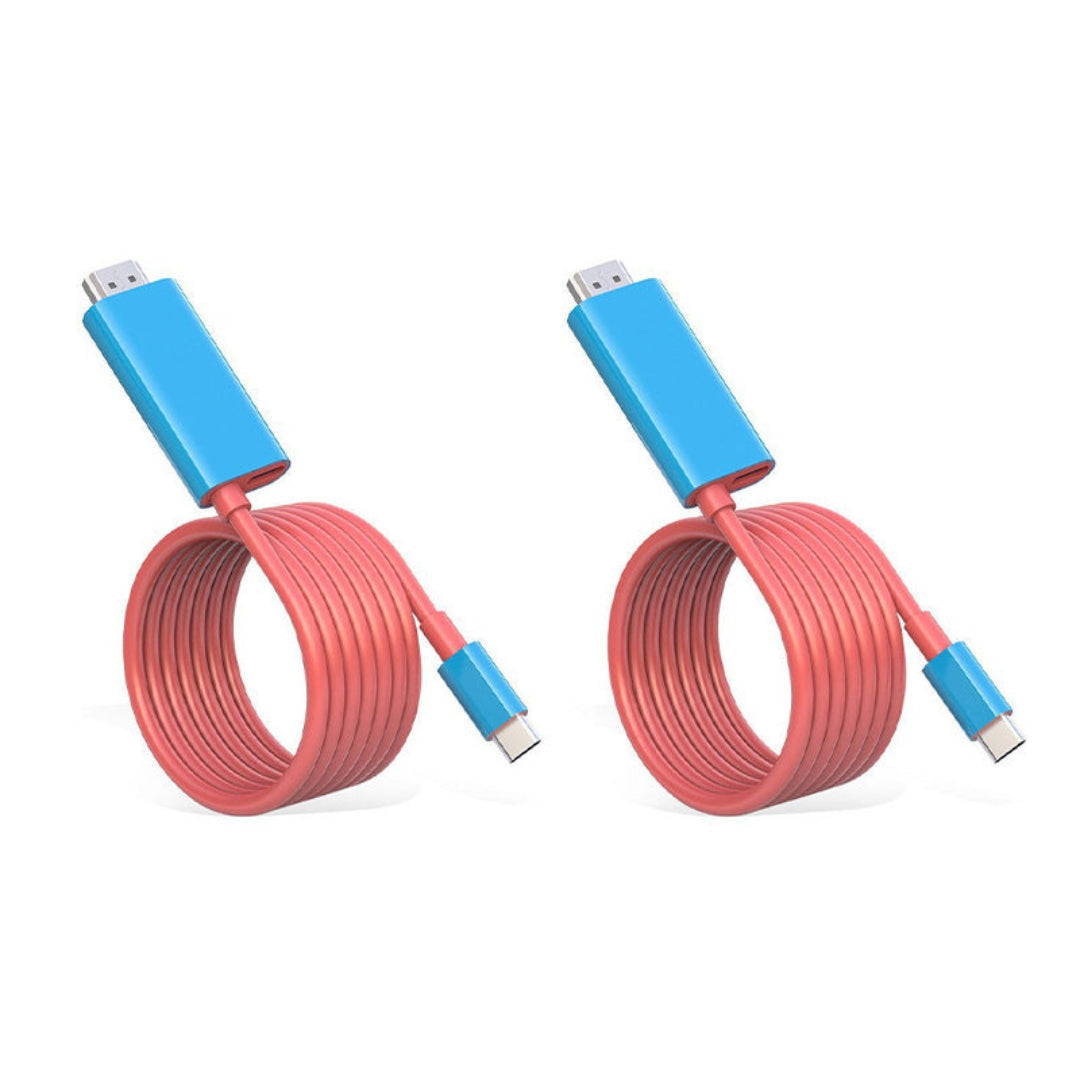 Kabel USB-C na HDMI - 2 m s rychlonabíjením PD pro Switch, tablet, telefon a notebook