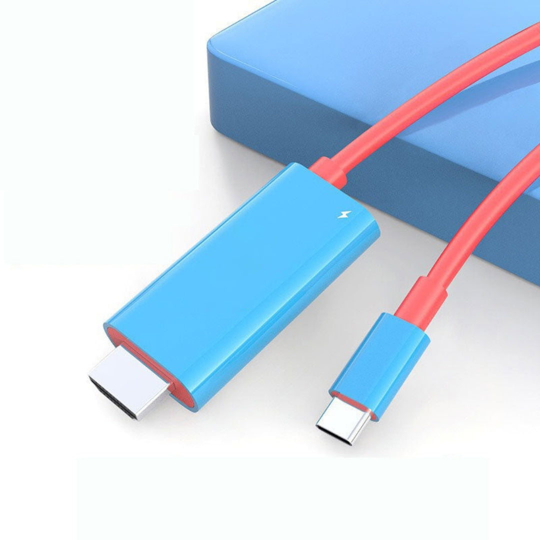 Kabel USB-C na HDMI - 2 m s rychlonabíjením PD pro Switch, tablet, telefon a notebook