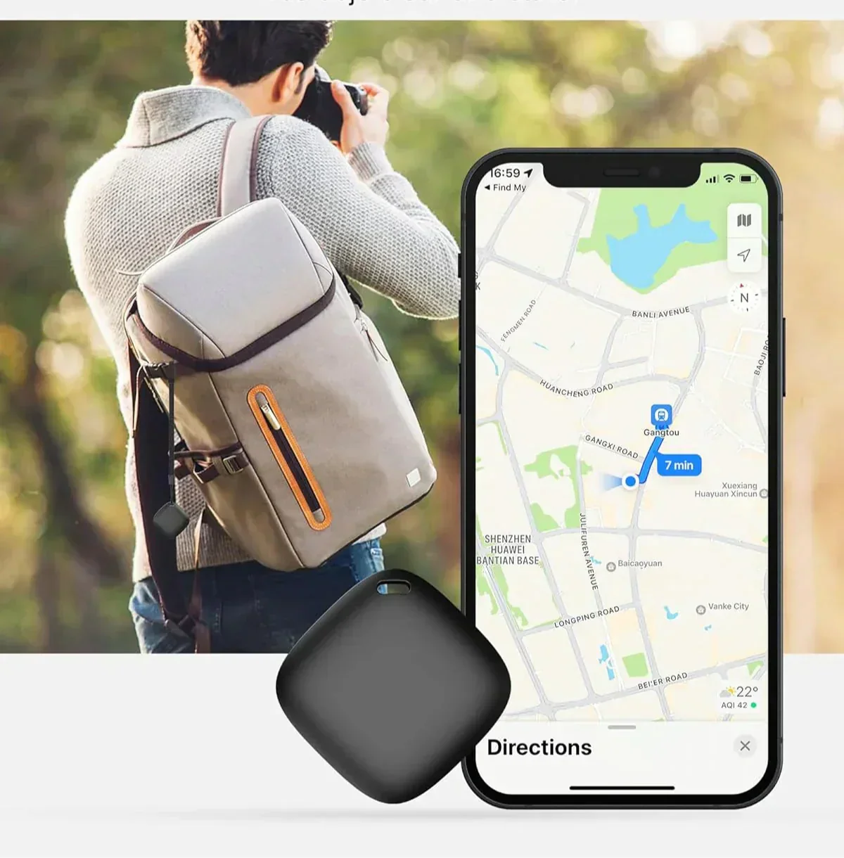 Kompaktní GPS tracker pro domácí mazlíčky, děti a cennosti