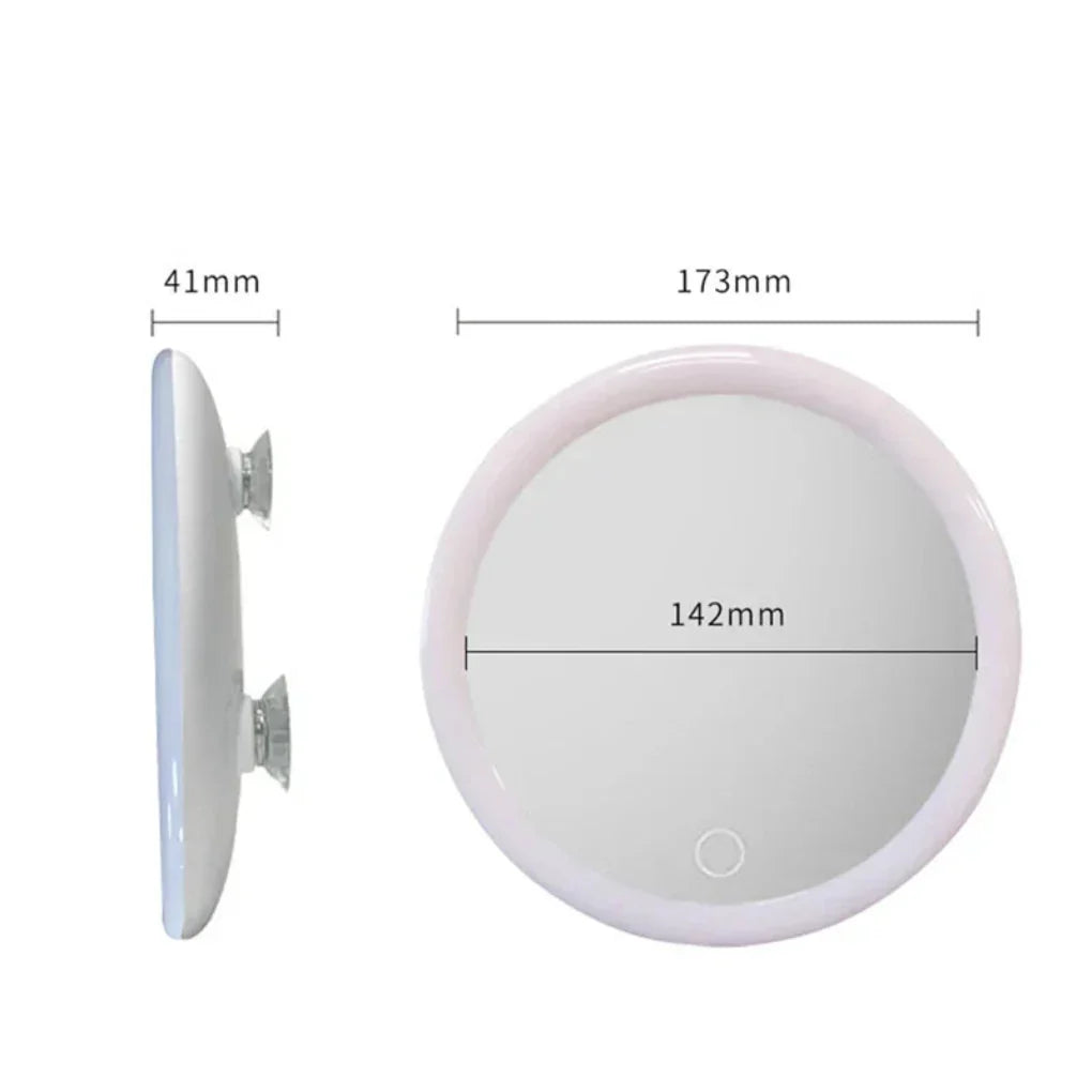 Kosmetické zvětšovací zrcátko 10x s LED osvětlením