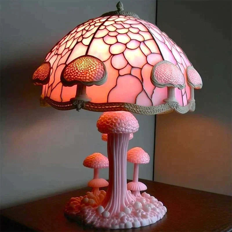 Kouzelná barevná skleněná lampa pro pohodovou atmosféru