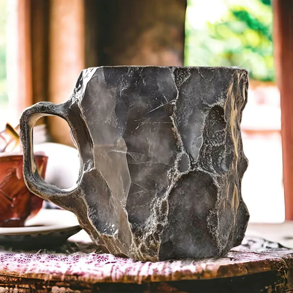 Křišťálový hrnek na kávu a nápoje 300 ml z křemene v elegantním designu