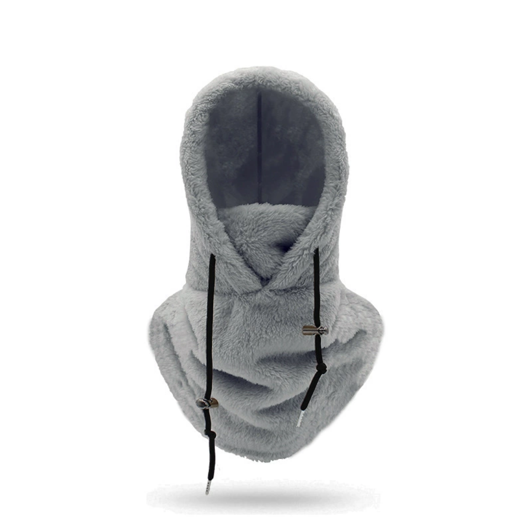 Kukla s kapucí ze sherpa fleecu | Polární fleece pro zimní a lyžařskou ochranu