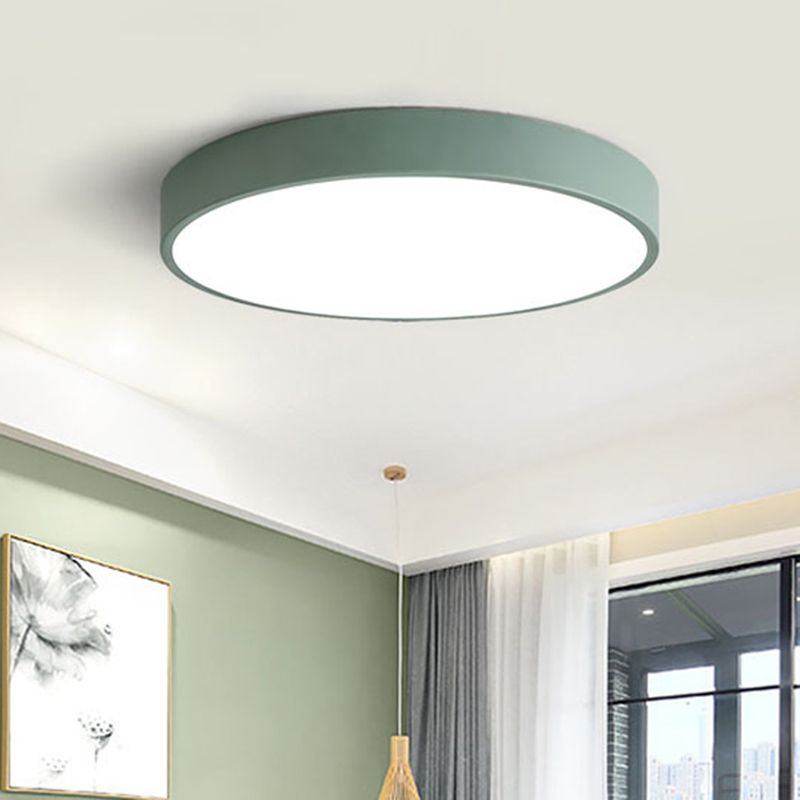 Kulaté ultra tenké stropní LED svítidlo pro moderní interiérové osvětlení
